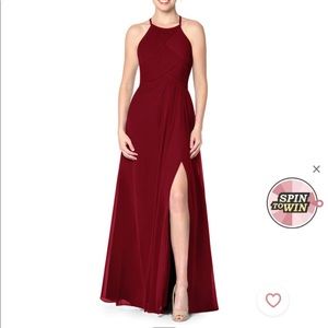Azazie Ginger Allure in Burgundy Size 4 (custom)
